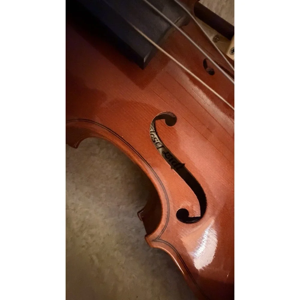 Josef Lidl 4/4 Violin Vintage Made In Luby Czechoslovakia With Case And Bow
